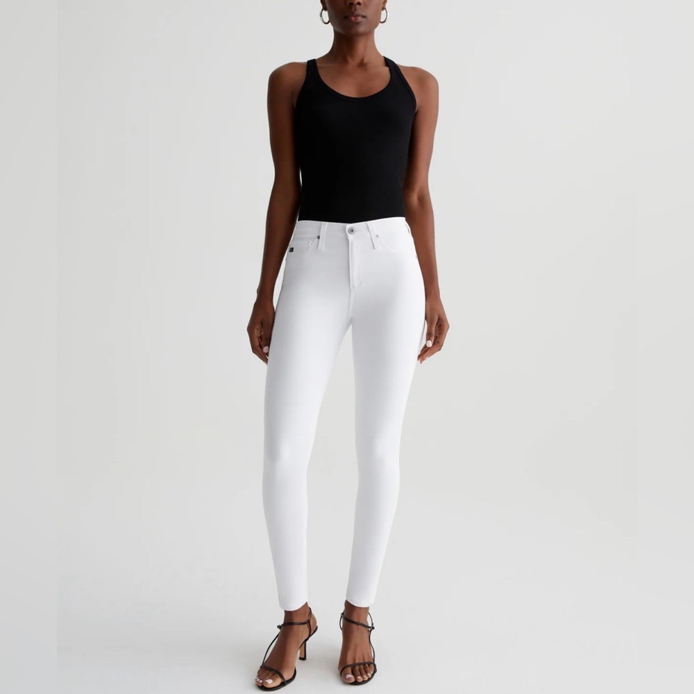 NWT 🔖 AG Adriano Goldschmied Jeans Super Skinny Ankle Jeans in White - size 27